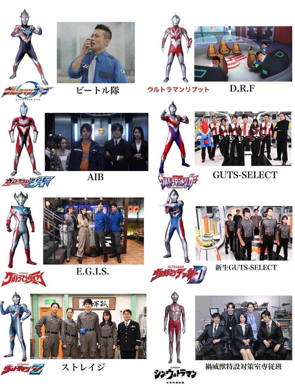 奥特曼动画系列大全（盘点40位奥特曼和防卫组织）