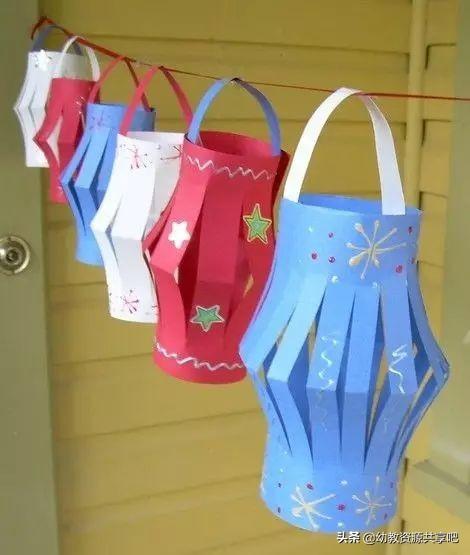 做元宵节的灯笼手工简单又漂亮(元宵节必备纸艺小灯笼手工制作)(68)