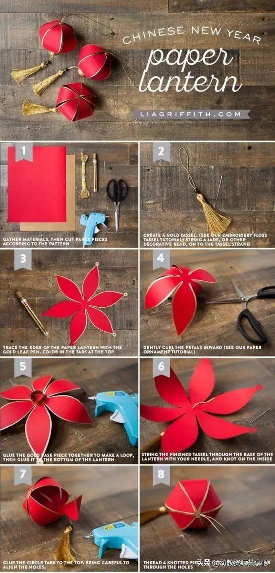 做元宵节的灯笼手工简单又漂亮(元宵节必备纸艺小灯笼手工制作)(80)