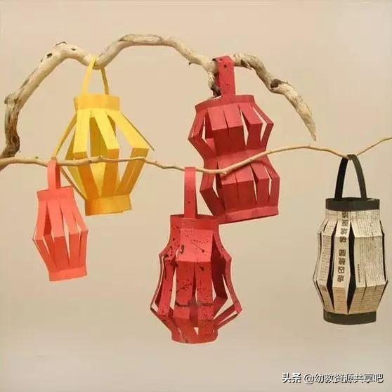 做元宵节的灯笼手工简单又漂亮(元宵节必备纸艺小灯笼手工制作)(70)