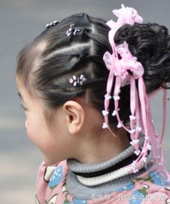 简单扎头发步骤儿童发型(超级可爱漂亮的儿童扎发发型)(7)
