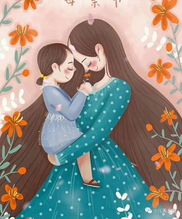 有关母亲节儿童画(母亲节主题儿童绘画22张)(10)