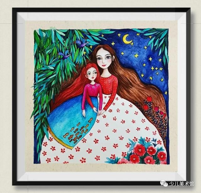 有关母亲节儿童画(母亲节主题儿童绘画22张)(7)