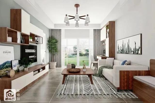 门头设计效果图大全(客厅是门面装修要惊艳)(4)