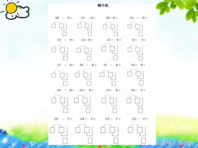 正确破十法口诀 简单易学的破十法(6)