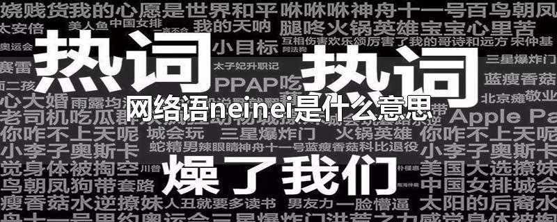 网络语neinei是什么意思(neinei是什么意思)