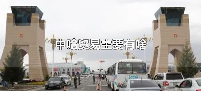 中哈贸易主要有啥 中哈贸易主要有啥