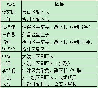 重庆各区最新任免(解码4月重庆人事任免)(1)