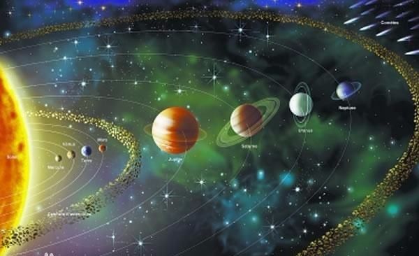 目前所知太阳系内的基本星体大约有几种,太阳系由哪几种天体组成的图1