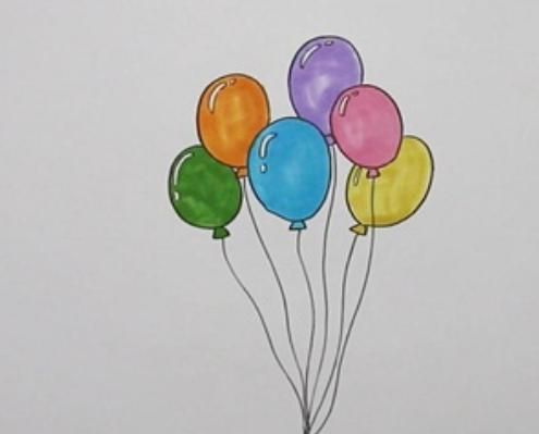 气球简笔画,气球简笔画画法?图3