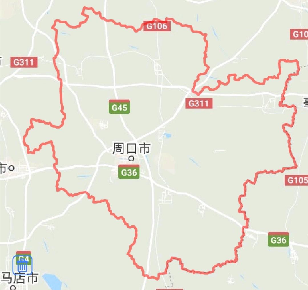 周口市哪个县(区)面积最大(周口市建成区面积排名)