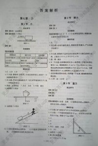 ​八年级下册物理练习册答案人教版