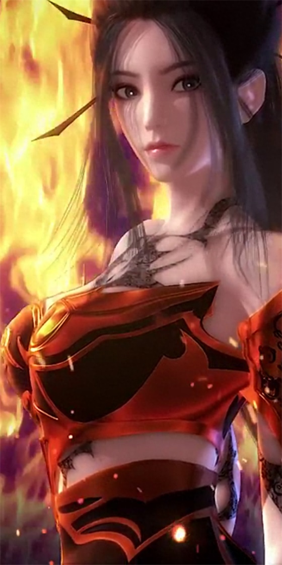 找了好久,终于找到你——焰灵姬系列手机壁纸送给你!请欣赏!