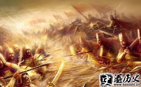 淝水之战的图画