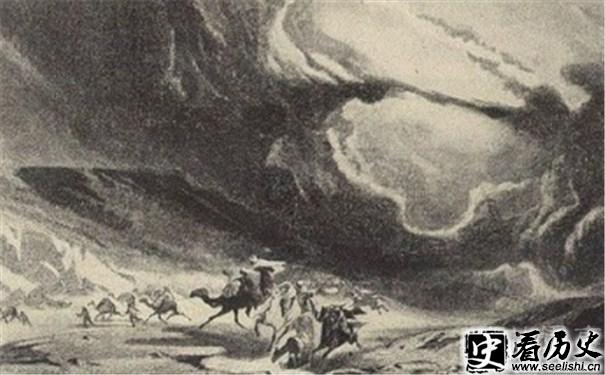 传说冈比西斯二世和他的军队被沙尘暴淹没