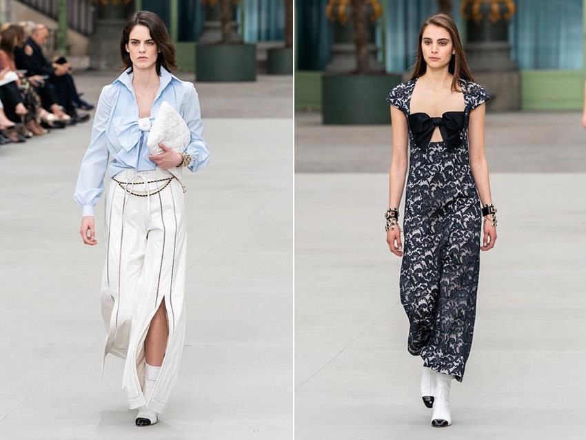 蝴蝶结上衣好看吗 入秋继续扮少女