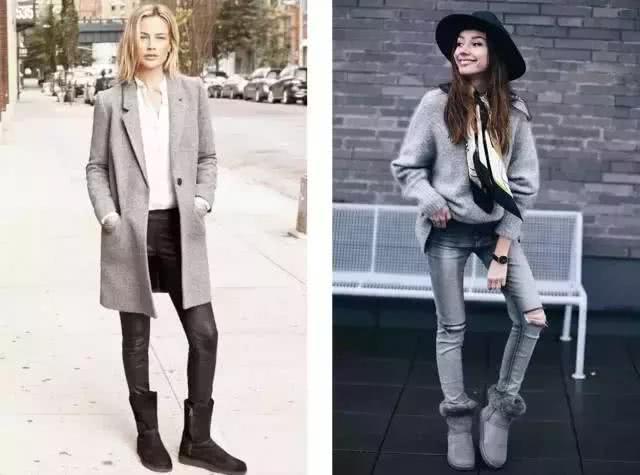 雪地靴最全搭配方法,雪地靴也能穿出大长腿!