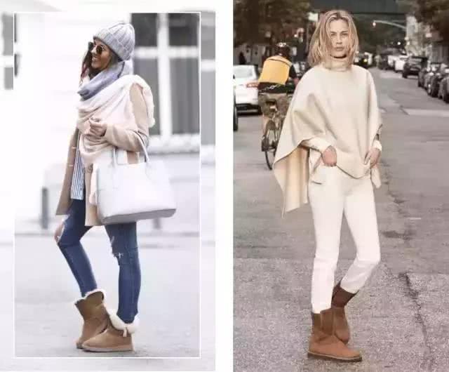 雪地靴最全搭配方法,雪地靴也能穿出大长腿!