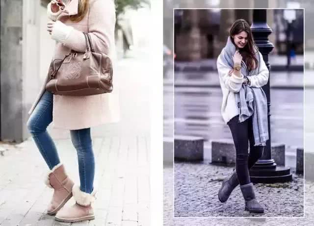 雪地靴最全搭配方法,雪地靴也能穿出大长腿!