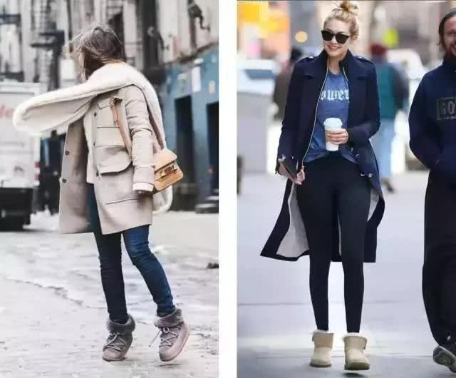 雪地靴最全搭配方法,雪地靴也能穿出大长腿!