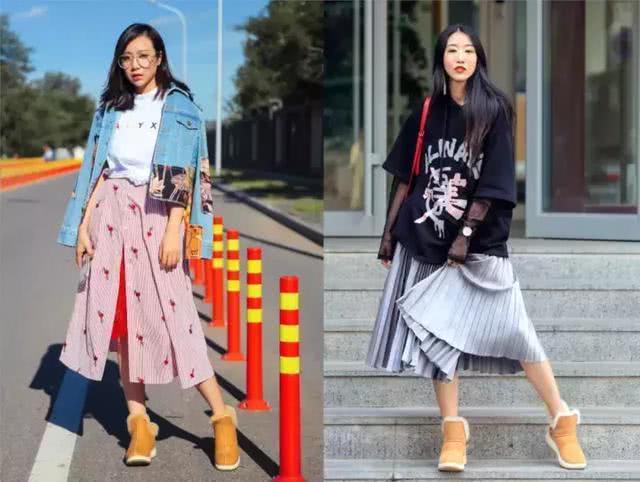 雪地靴最全搭配方法,雪地靴也能穿出大长腿!