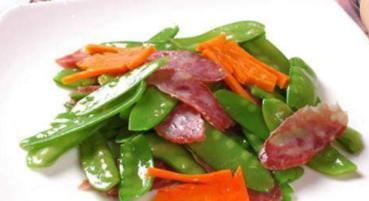 美食资讯:香肠炒荷兰豆的家常做法教程