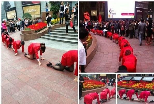 女员工跪地互扇,看谁更有狼性,这样真的可以塑造成狼性文化?