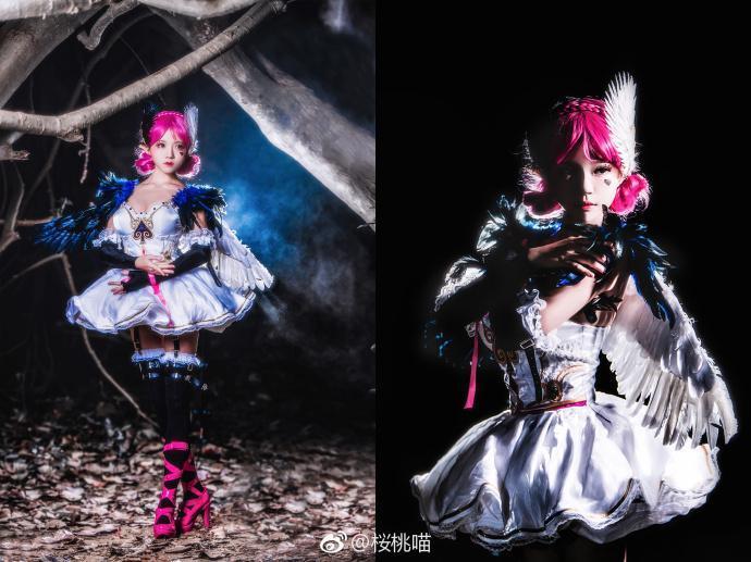 一半高贵,一半娇艳,王者荣耀小乔天鹅之梦cos来袭,纸巾准备好