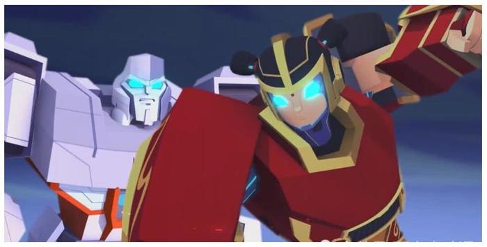 哪吒变身汽车人,大战威震天,经典动漫哪吒传奇与变形金刚融合