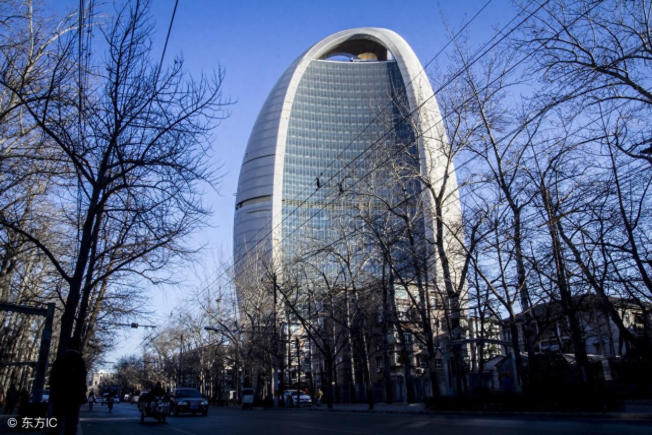 北京人民日报社新大楼,外观新颖