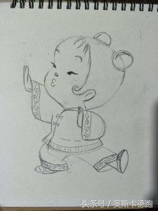 ​中国年画娃娃简笔画手绘