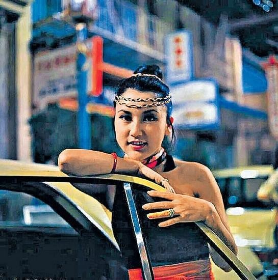 艳星邵音音下巴整容失败真相离婚了吗?邵音音年轻红肚兜大尺度照