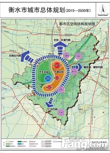 河北省衡水市城市总体规划图（2008-2030年），衡水人收藏了
