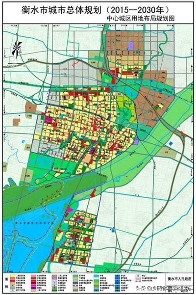 河北省衡水市城市总体规划图（2008-2030年），衡水人收藏了
