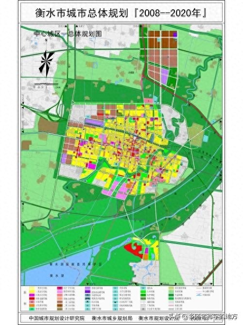 河北省衡水市城市总体规划图（2008-2030年），衡水人收藏了