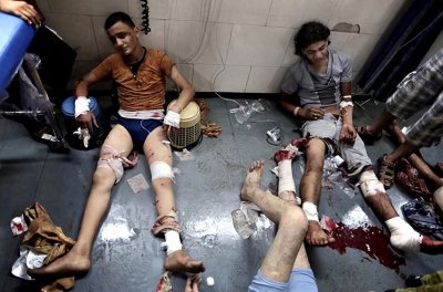 加沙,血腥和毁灭之城