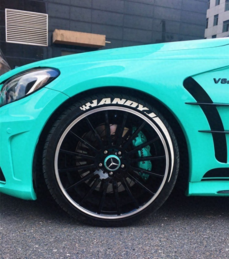 蓝色外观,个性十足,奔驰C200改装案例