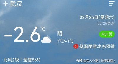 武汉今日天气预报2024年2月24日正月十五星期六