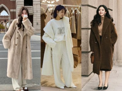 今年流行时髦显瘦的毛绒大衣,学会这几套穿搭,好看又洋气!