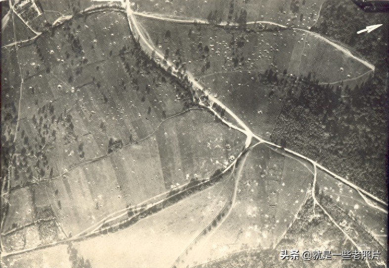 看得起鸡皮疙瘩，密恐者慎入的一战战场航拍照片