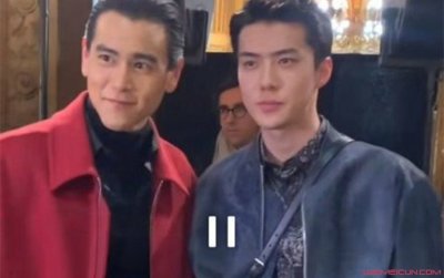 ​吴世勋彭于晏同框照 男神与男神都有自己的style