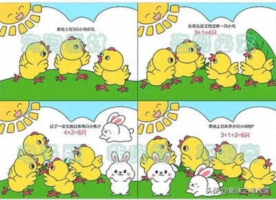 ​儿童故事四格漫画、连环画绘图，家长收藏起来备用！