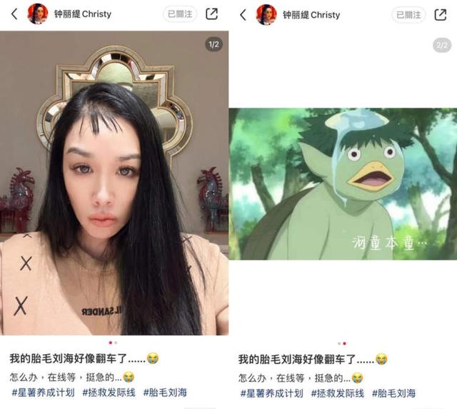 51岁钟丽缇终于怀孕成功圆梦（52岁钟丽缇跟风剪胎毛刘海）(2)