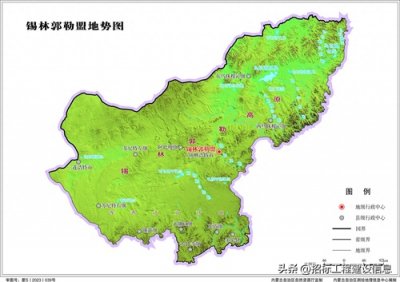 ​内蒙古自治区锡林郭勒盟地图-高清版