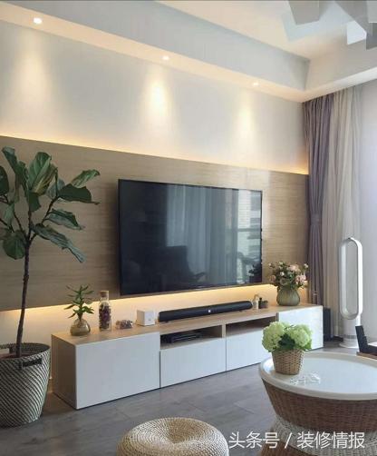 最新最全的电视背景墙（10个颜值高又实用的电视背景墙）(4)