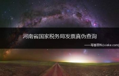 ​河南省国家税务局发票真伪查询(河南省国税局发票真伪查询系统)