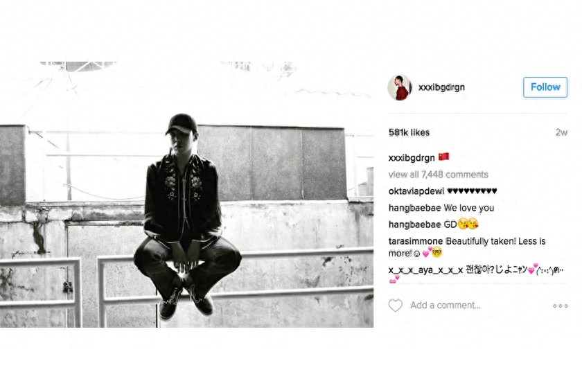 权志龙粉丝破千万！精选5张获最多人Like帅气照片一起分享！