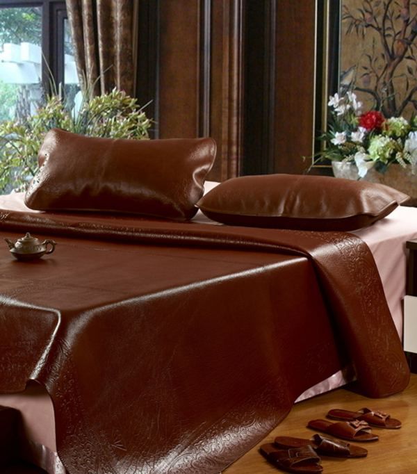 牛皮席如何清洗保养,皮凉席怎么清洗保养保存图2