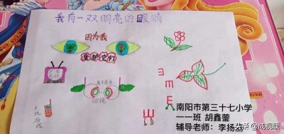 ​南阳市第37小学一（1）班爱眼护眼绘画作品选登