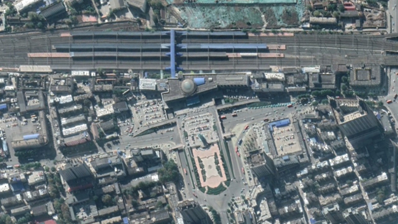 航拍高铁G222次（上海-青岛北）各车站，途经上海、江苏和山东